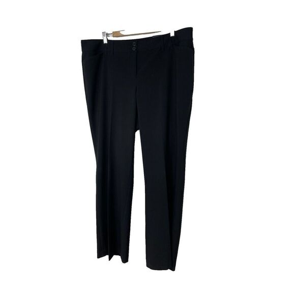Lane Bryant Pants - New Lane Bryant Womens Plus 20 Petite Black Right Fit Classic Trouser Wide Leg